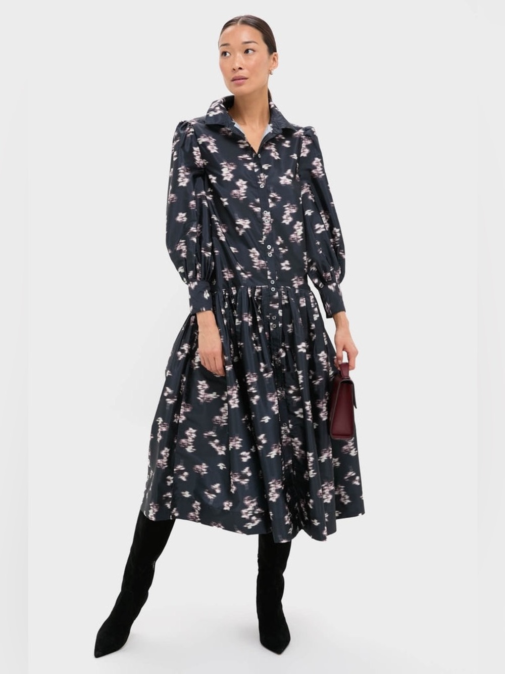 OLIPHANT nora dress in black lebombo